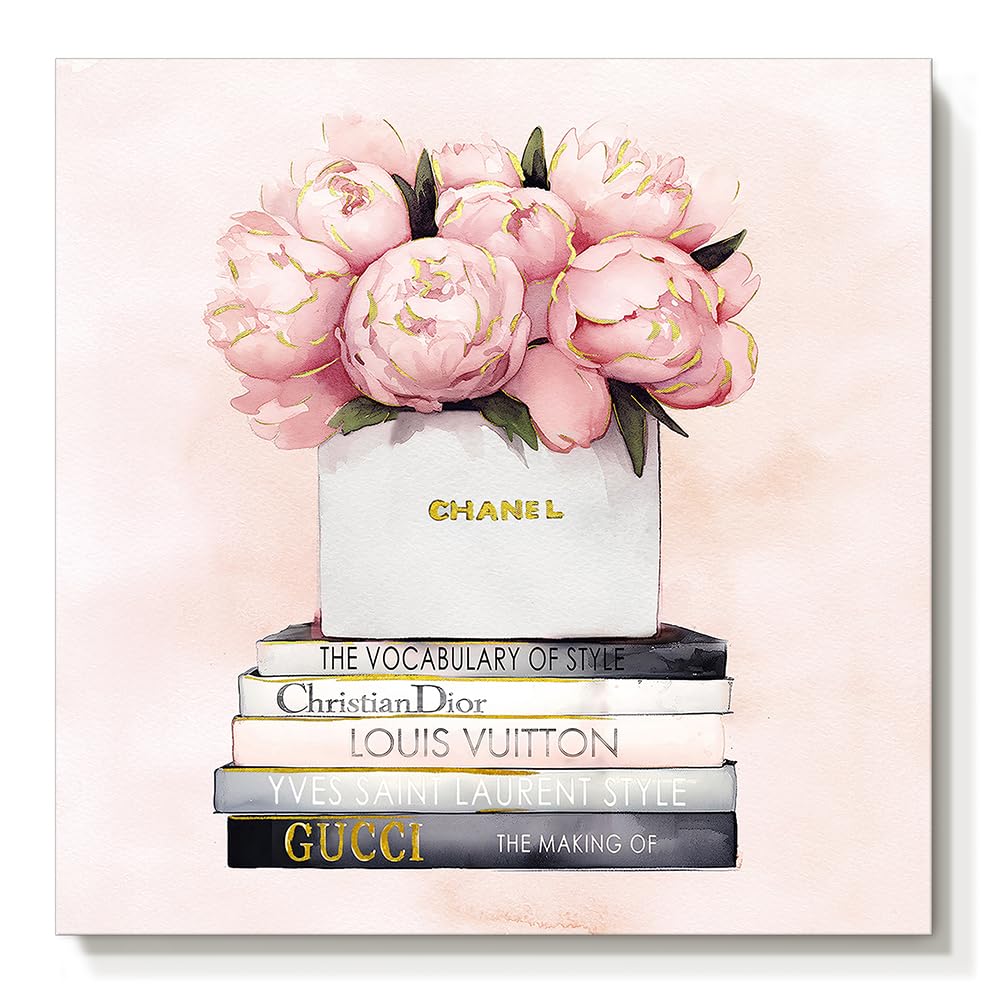 Amazon.com: cozy country Chanel-Inspired Canvas Wall Art - 20x20